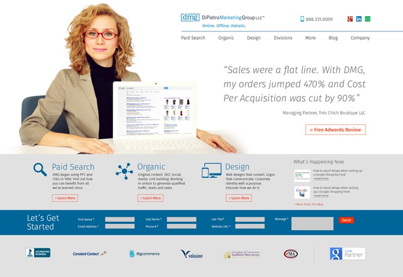 DiPietro.biz Website Design