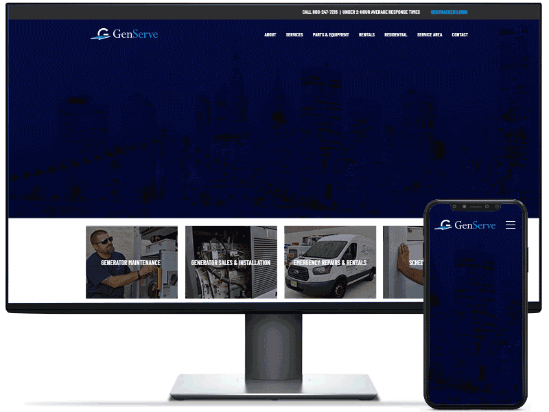 GenServe web design