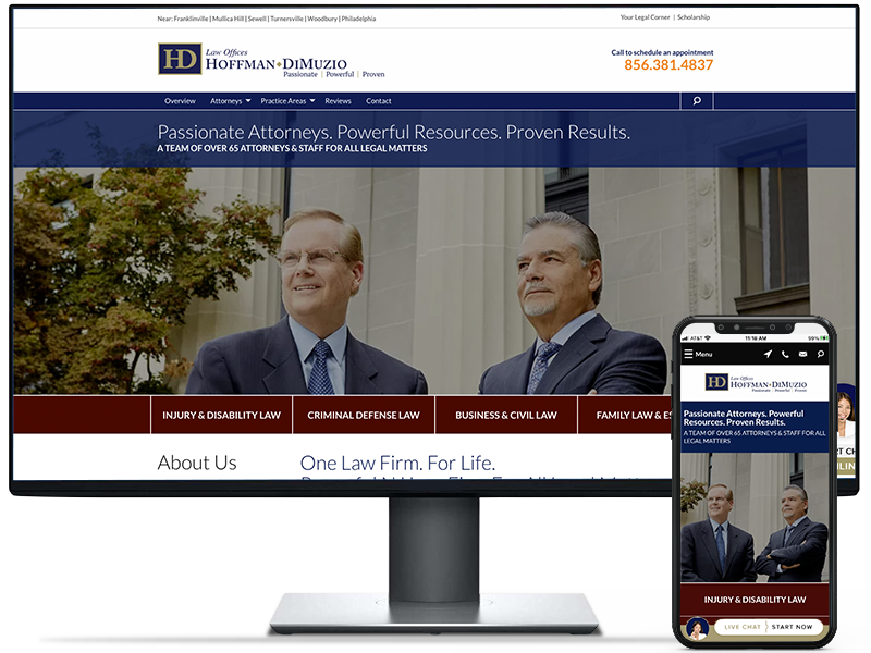 Hoffman DiMuzio website design